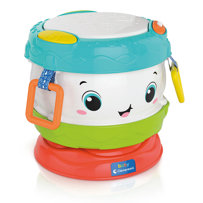 1000-17409-10-63d155cff920aa048bf1e753 Baby Clementoni Βρεφικό Μουσικό Τύμπανο Με Δραστηριότητες Για 10-36 Μηνών - Image 1