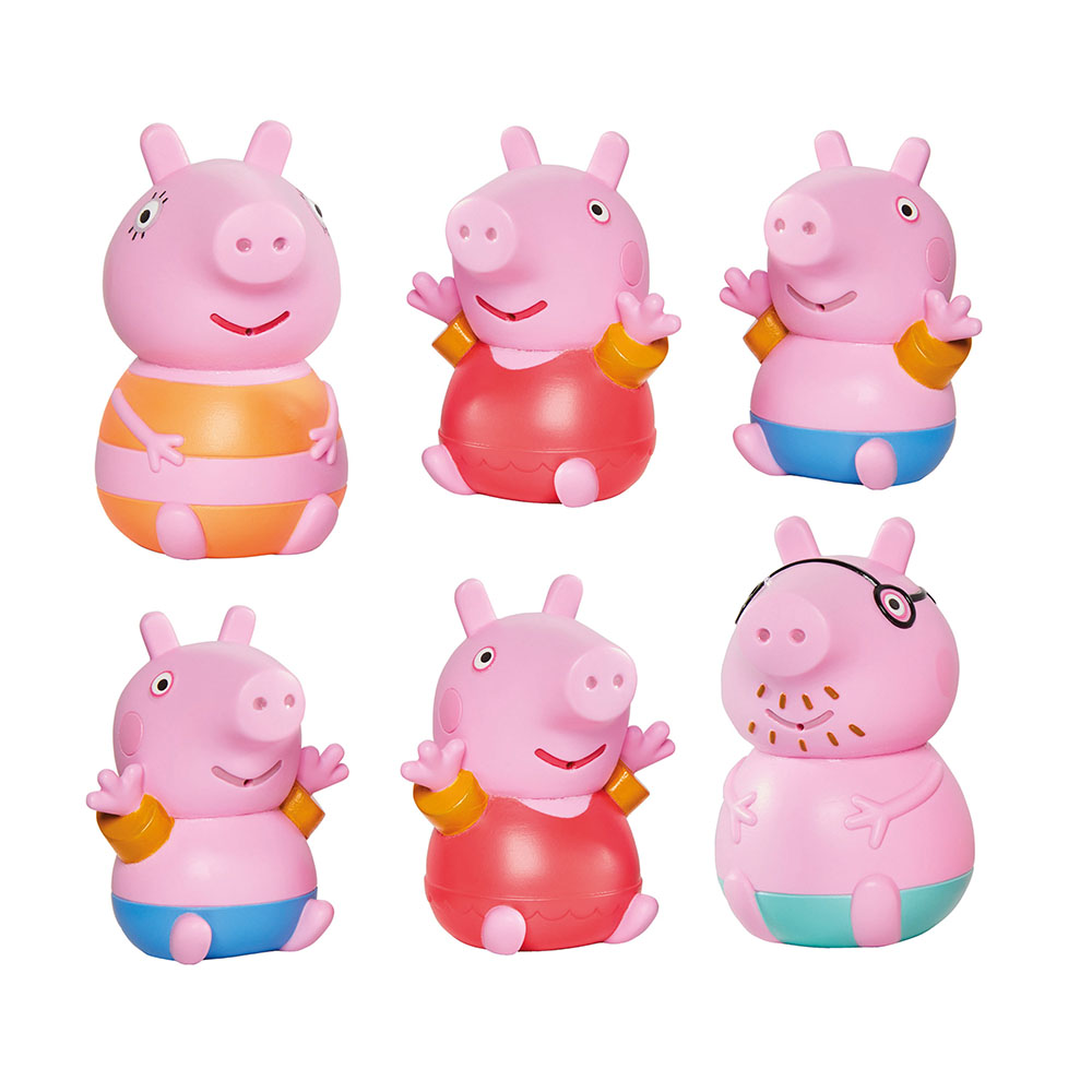 1000-73105-10-63d25843f920aa048bf1ea76 Tomy Toomies Βρεφικό Παιχνίδι Μπάνιου Οικογένεια Peppa Pig Squirters Για 18+ Μηνών - Image 1