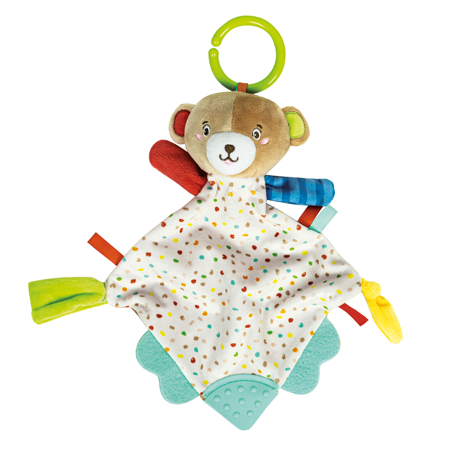 10001778610-642c275af960cd5122f240eb Baby Clementoni For You Βρεφικό Παιχνίδι Κουδουνίστρα Μαλακό Αρκουδάκι Για 0+ Μηνών - Image 1