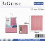 Κουρτίνα μπάνιου - Pink - 1.8x1.8m - 25759 - Image 2