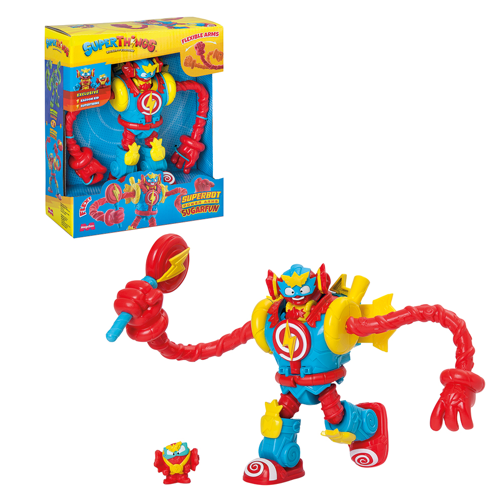 10136212011-67acb616d1129c420b64f215_1739377041 Superthings Μικροπλάσματα Superbot Power Arms με Φιγούρες Sugarfun Για 4+ Χρονών - Image 1