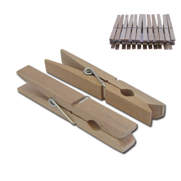 Σετ 24 ξύλινα μανταλάκια 7,2cm