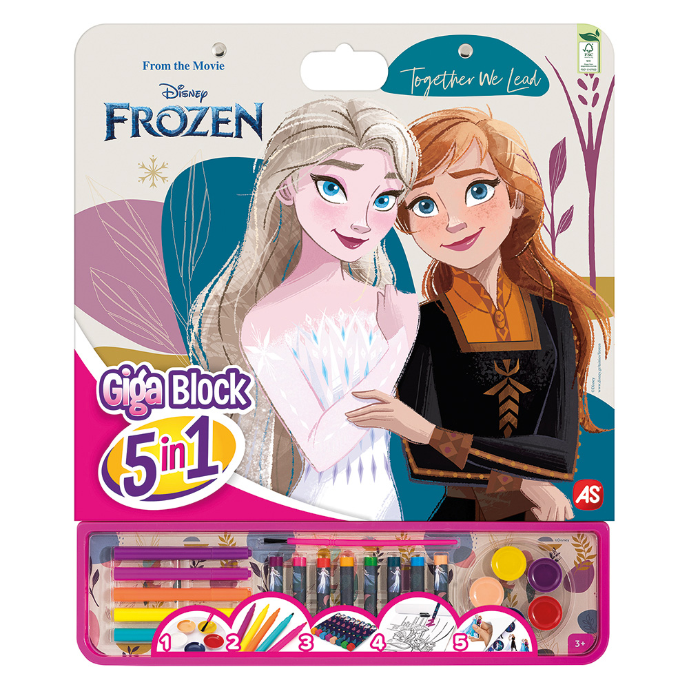 102362750-65ef0b18955b88d0504fa55d Giga Block Σετ Ζωγραφικής Disney Frozen 5 Σε 1 Για 3+ Χρονών - Image 1