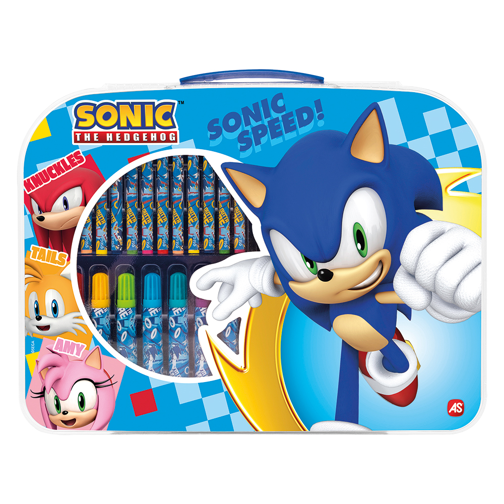 102366231-65b90de3953b14ec0bf60e10 AS Art Case Σετ Ζωγραφικής Sonic The Hedgehog Για 3+ Χρονών - Image 1