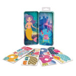 HappiHobbi Magnet Tins City Heroes - Fashion Girl - Mermaid Princess Εκπαιδευτικοί Χάρτινοι Μαγνήτες - Image 3