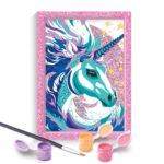 HappiHobbi Paint & Frame Paint by Numbers Fairytale Unicorn Για Ηλικίες 8+ Χρονών - Image 2