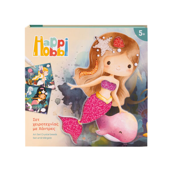 HappiHobbi Art Σετ Χειροτεχνίας με Χάντρες Για 5+ Χρονών