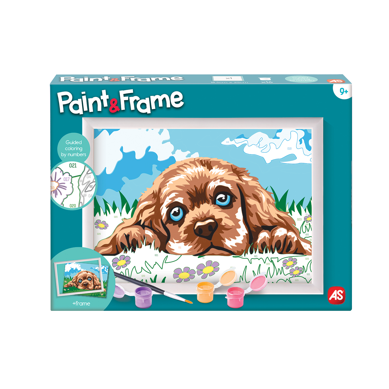 103841012-64060553444a86a5d177d3a1 Paint & Frame | Paint by Numbers - Loving Puppy | Για Ηλικίες 9+ Χρονών - Image 1