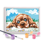 Paint & Frame | Paint by Numbers - Loving Puppy | Για Ηλικίες 9+ Χρονών - Image 4