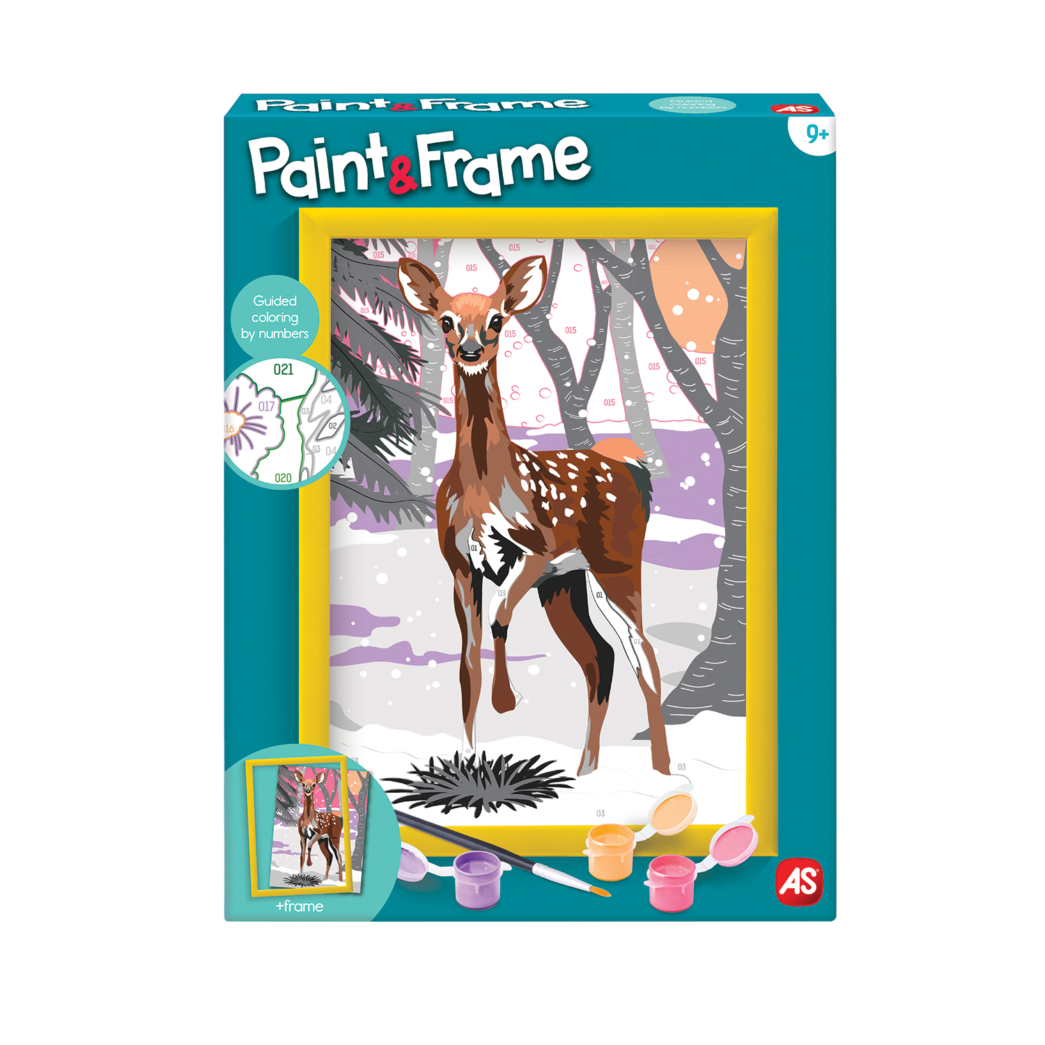 103841014-640756d1431d29df26bded9d Paint & Frame | Paint by Numbers - Snow Deer | Για Ηλικίες 9+ Χρονών - Image 1