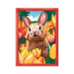 HappiHobbi Paint & Frame | Paint by Numbers - Cheerful Bunny | Για Ηλικίες 8+ Χρονών - Image 3