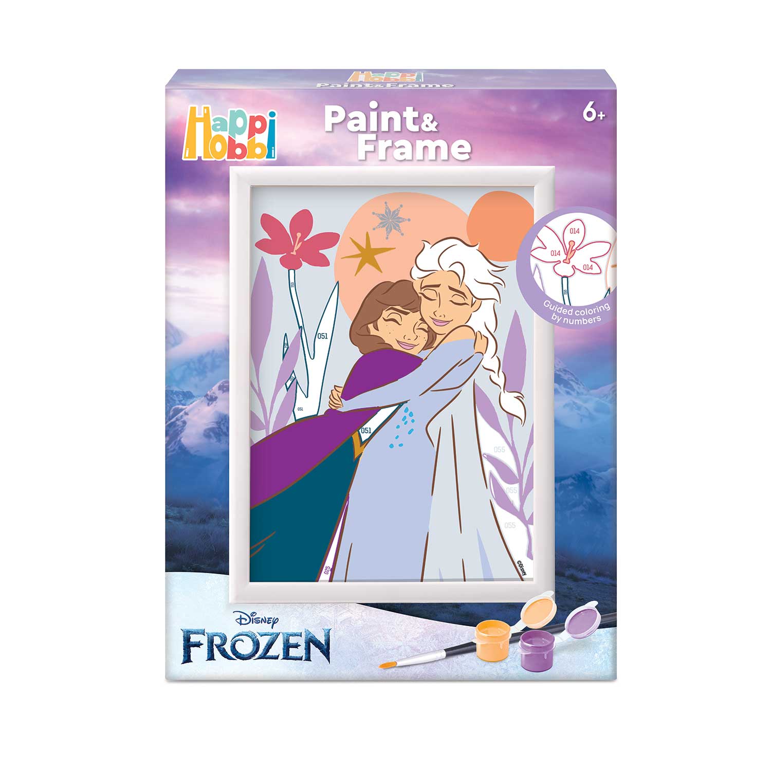 103841034-67d9866d622b625e00a61ffe_1742310332 HappiHobbi Paint & Frame | Paint by Numbers - Disney Frozen | Για Ηλικίες 6+ Χρονών - Image 1