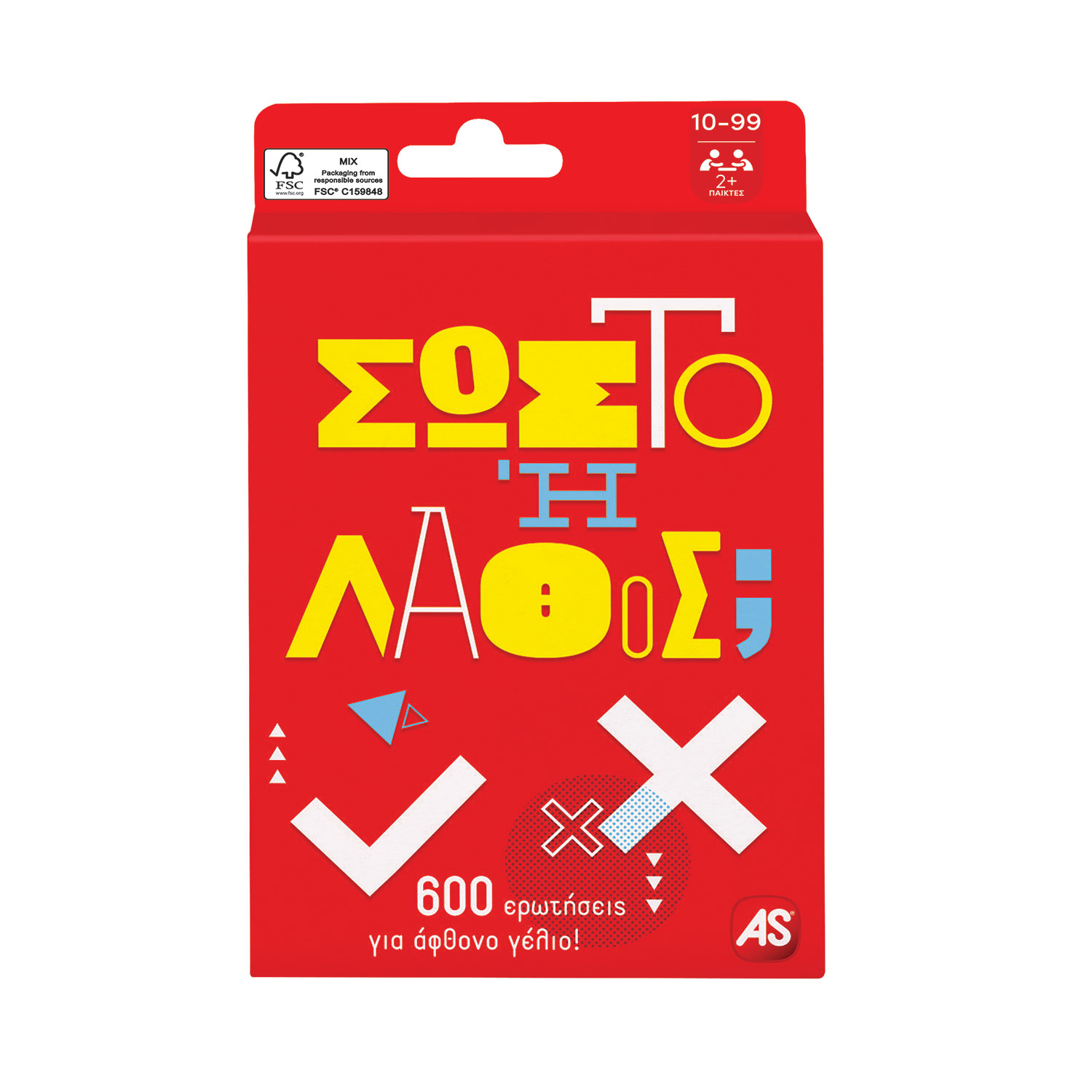 1040-21407-6390dd30b350aaa238b1ed30 AS Games Παιχνίδι Με Κάρτες Σωστό Ή Λάθος Για Ηλικίες 10+ Χρονών Και 2+ Παίκτες - Image 1