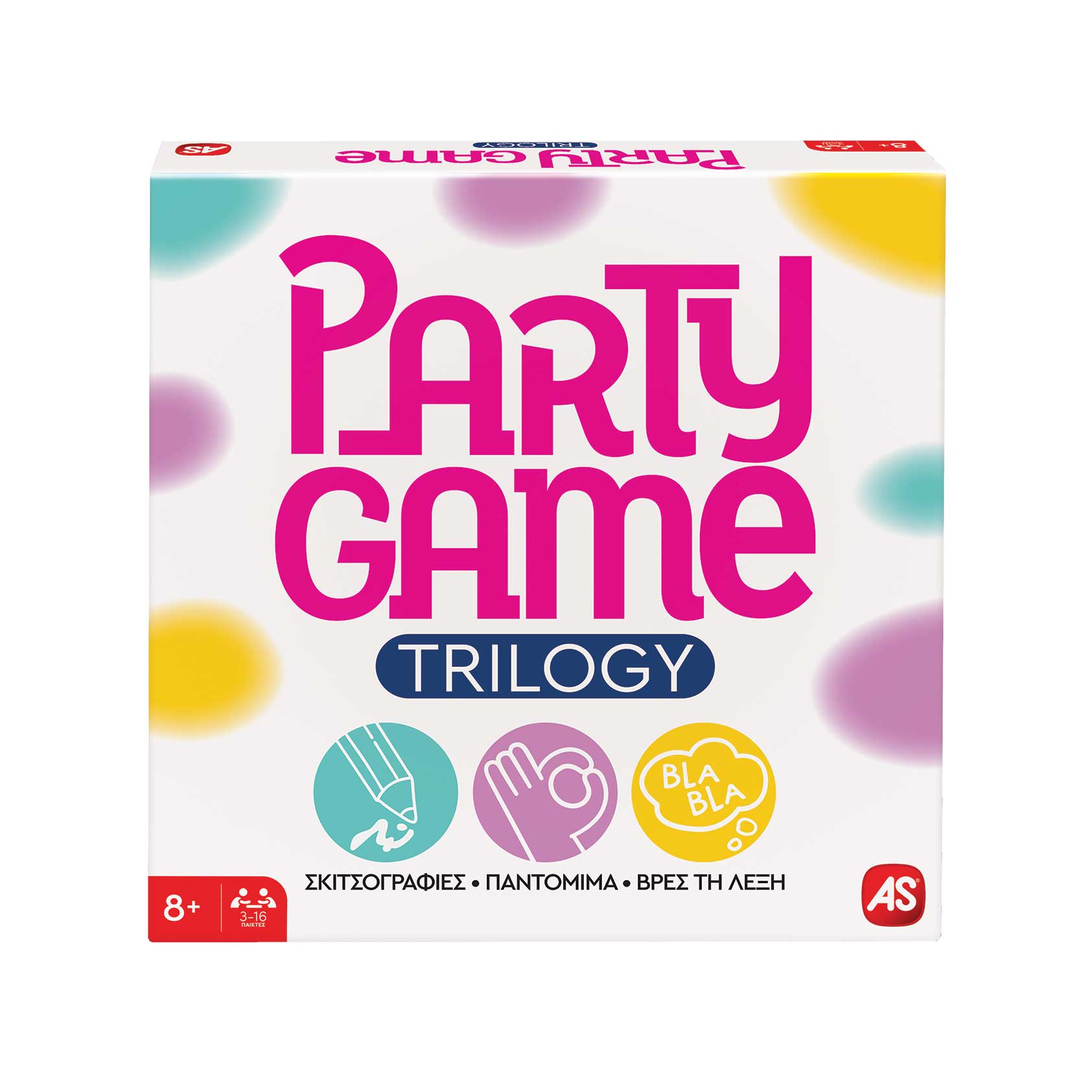 1040-25148-68bec0d5d22767e6f761680a_1757333835 AS Games Επιτραπέζιο Παιχνίδι Party Game Trilogy Για Ηλικίες 8+ Χρονών Και 3-16 Παίκτες - Image 1