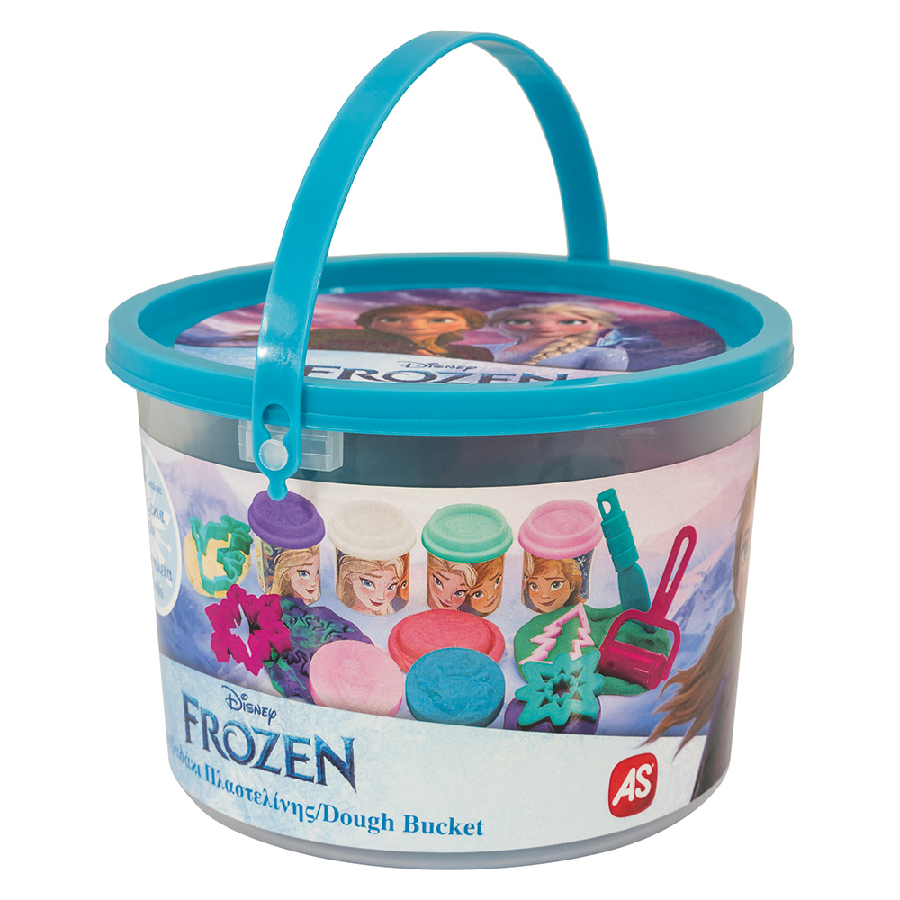 104503602-64c7c5a4e223dc904bdd3c0b AS Πλαστελίνη Disney Frozen Κουβαδάκι Με 4 Βαζάκια Και 8 Εργαλεία 200g 3+ Χρονών - Image 1