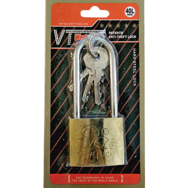 Ορειχάλκινο λουκέτο ελαφρύ τύπου 4cm με μακρύ λαιμό