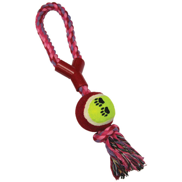 Παιχνίδι σκύλου μπάλα με σχοινί