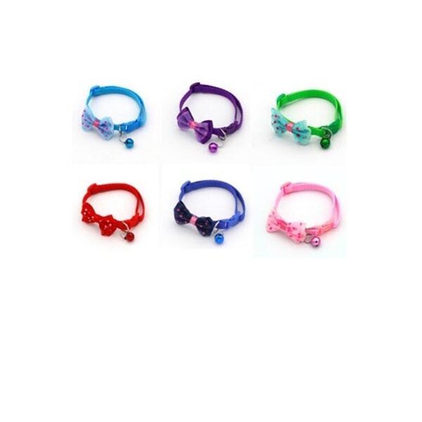 Περιλαίμιο κατοικιδίων με φιόγκο και κουδουνάκι