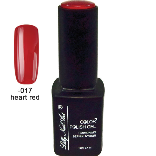 Ημιμόνιμο τριφασικό μανό 12ml - Heart red