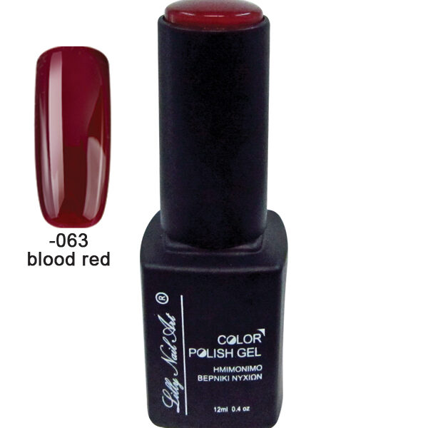 Ημιμόνιμο τριφασικό μανό 12ml - Blood red