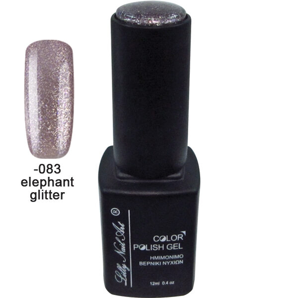 Ημιμόνιμο τριφασικό μανό 12ml - Elephant glitter
