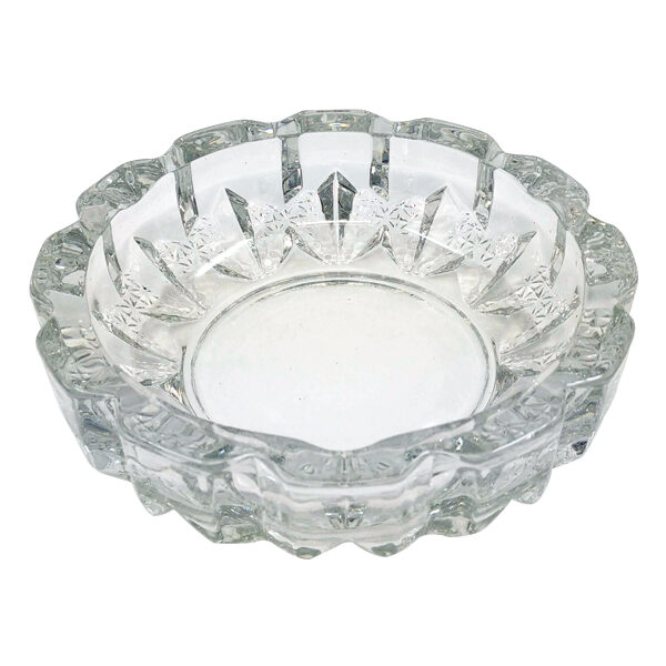 Στρογγυλό γυάλινο τασάκι 12cm