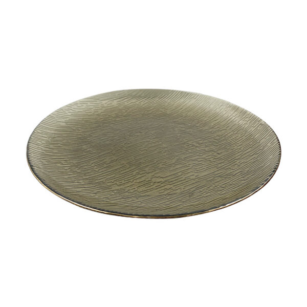 Διακοσμητική πιατέλα γυάλινη 27cm