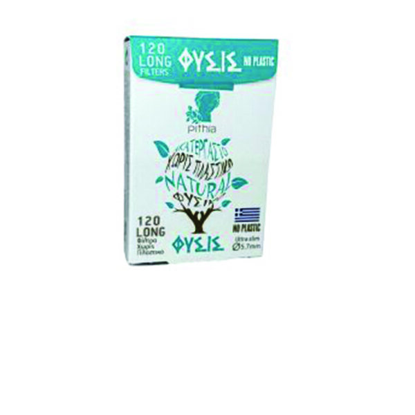 Φιλτράκια στριφτών τσιγάρων Πυθία Φύσις long ultra slim 120