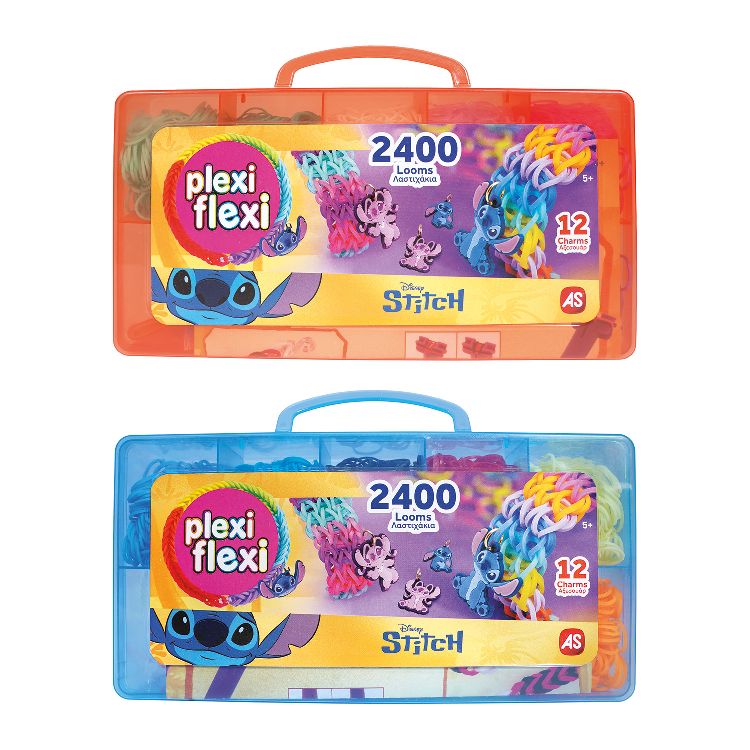 1080-25578-696f9a62941cf1053a4094d3_1768922104 Plexi Flexi Disney Stitch Θήκη Με 2400 Λαστιχάκια & 12 Αξεσουάρ Για 5+ - Image 1