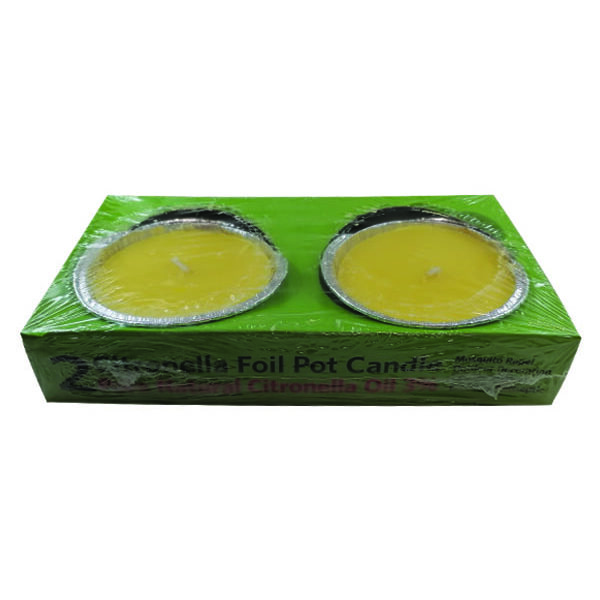 Σετ 2 κεριά σιτρονέλας σε αλουμινένια βάση