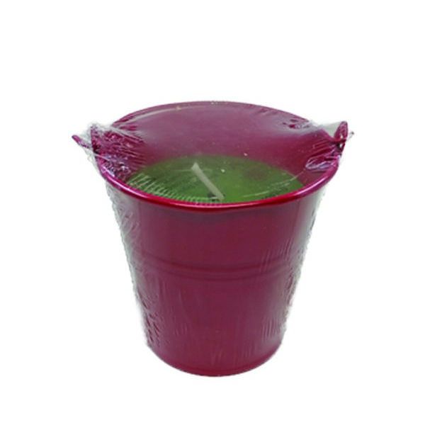 Κερί σιτρονέλας σε μεταλλικό γλαστράκι