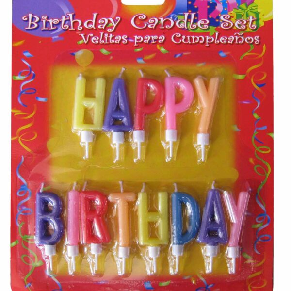 Σετ 13 κεράκια γενεθλίων Happy Birthday