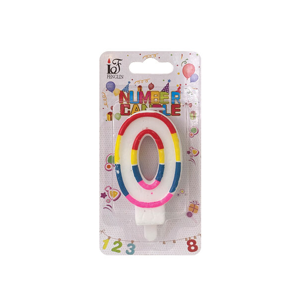 Κερί γενεθλίων αριθμός 0