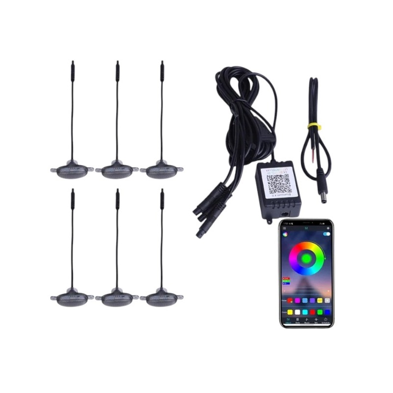 110028 Φώτα ημέρας αυτοκινήτου LED RGBW - R-D20101-P6 - 110028 - Image 1