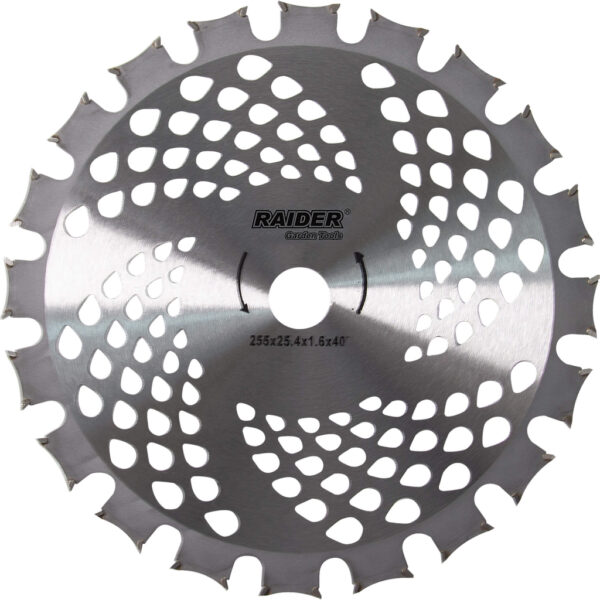 RAIDER Δίσκος θαμνοκοπτικού 255mm 40 δοντιών TCT 25.4 mm 110343