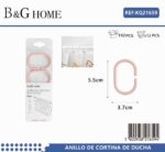 Κρίκοι κουρτίνας μπάνιου - Light Pink - 21659 - Image 2