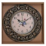 Ρολόι Τοίχου Αντικέ Χρυσό Μπρονζέ ø30cm Homie 321897 - Image 2