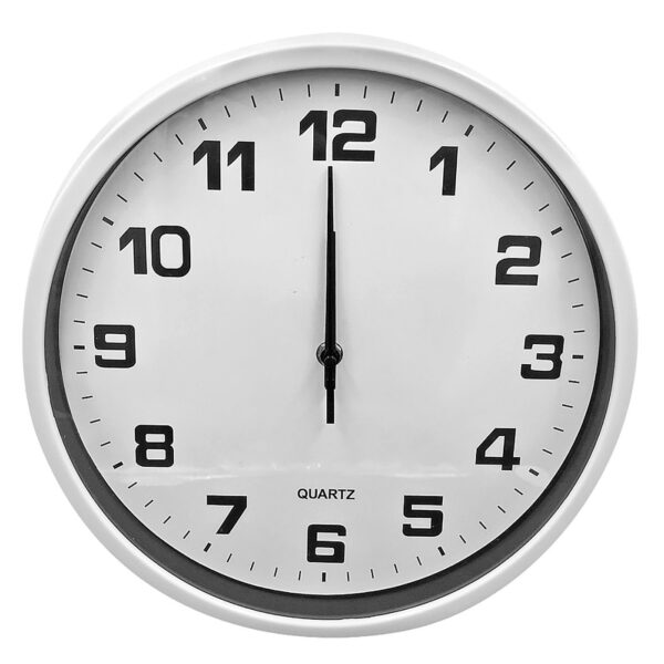 Ρολόι Τοίχου Λευκό ø30cm Homie 322017