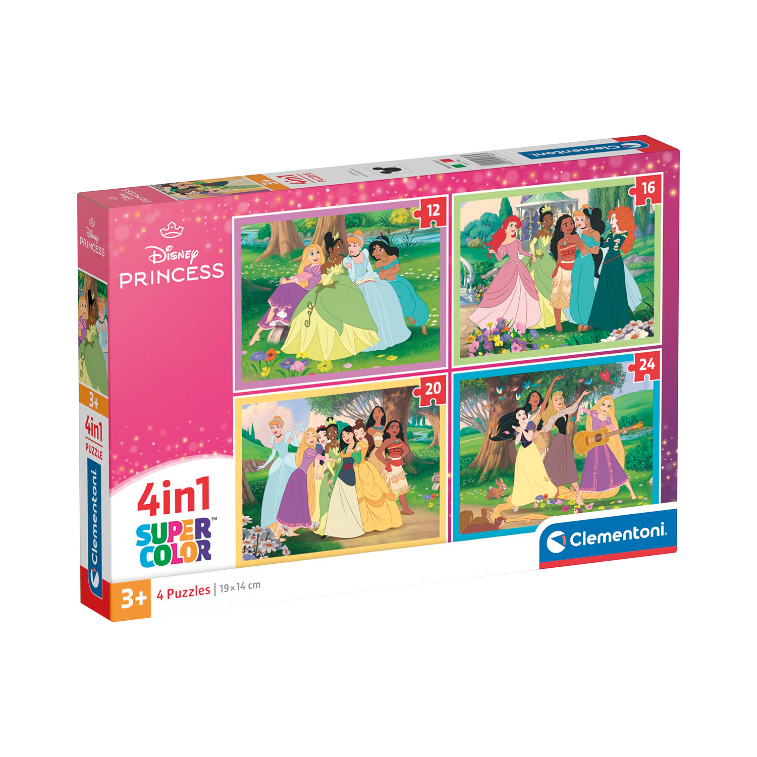 1200-21746-6870ba9eb9057162f6319fd4_1752219904 Clementoni Παιδικό Παζλ 4 in 1 Super Color Disney Princess 12-16-20-24 τμχ - Image 1