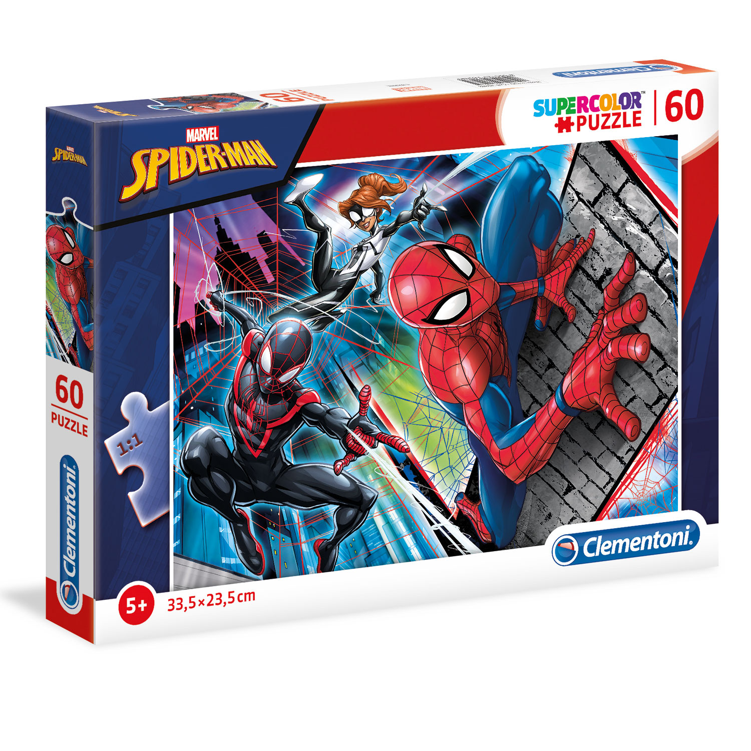1200-26048-6396f64db350aaa238b1fd2e Clementoni Παιδικό Παζλ Super Color SpiderMan 60 τμχ - Image 1