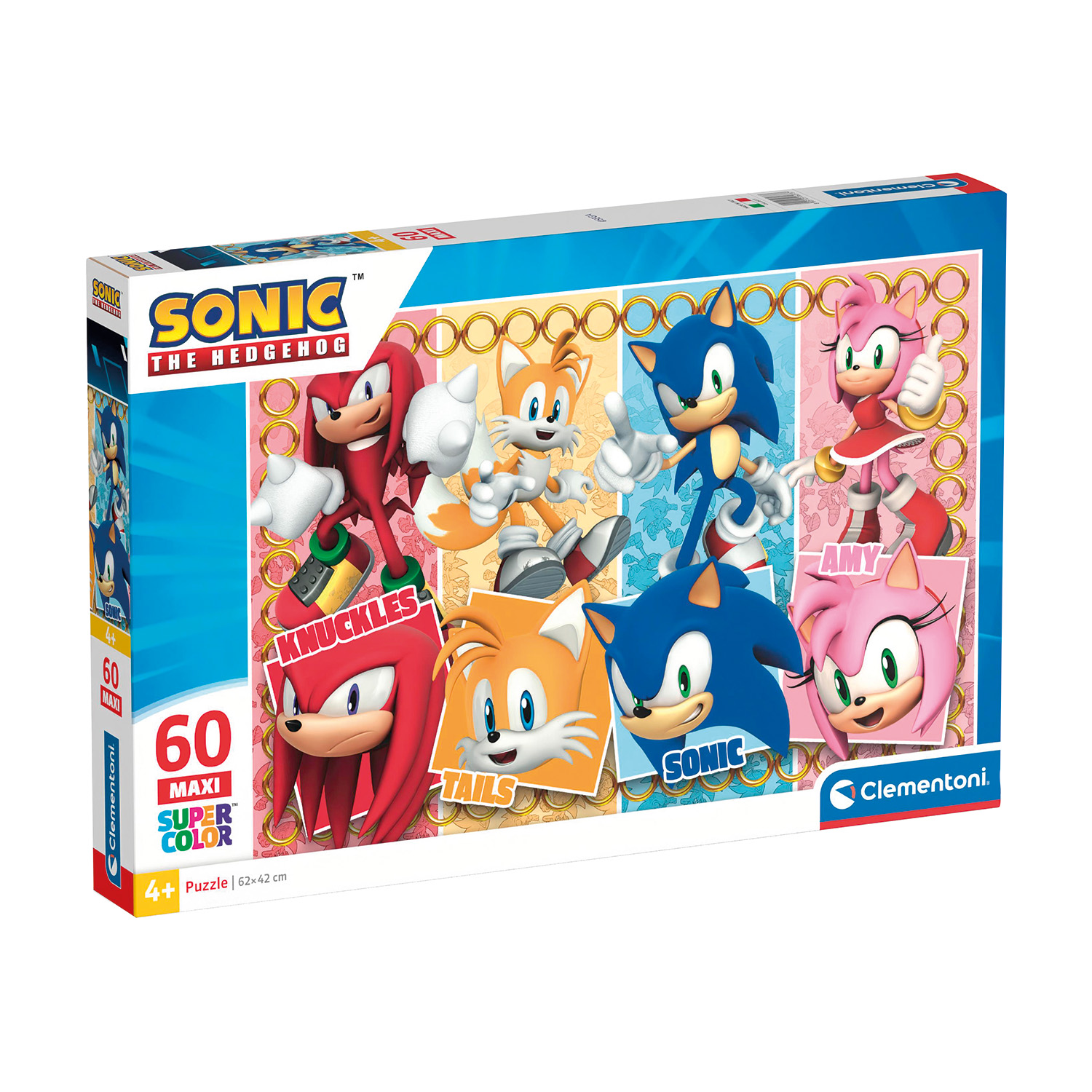 1200-26073-6874c7d9b9057162f631a047_1752495439 Clementoni Παιδικό Παζλ Maxi Super Color Sonic 60 τμχ - Image 1