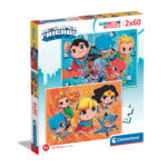 Clementoni Παιδικό Παζλ Supercolor DC Comics Super Friends 2x60 τμχ