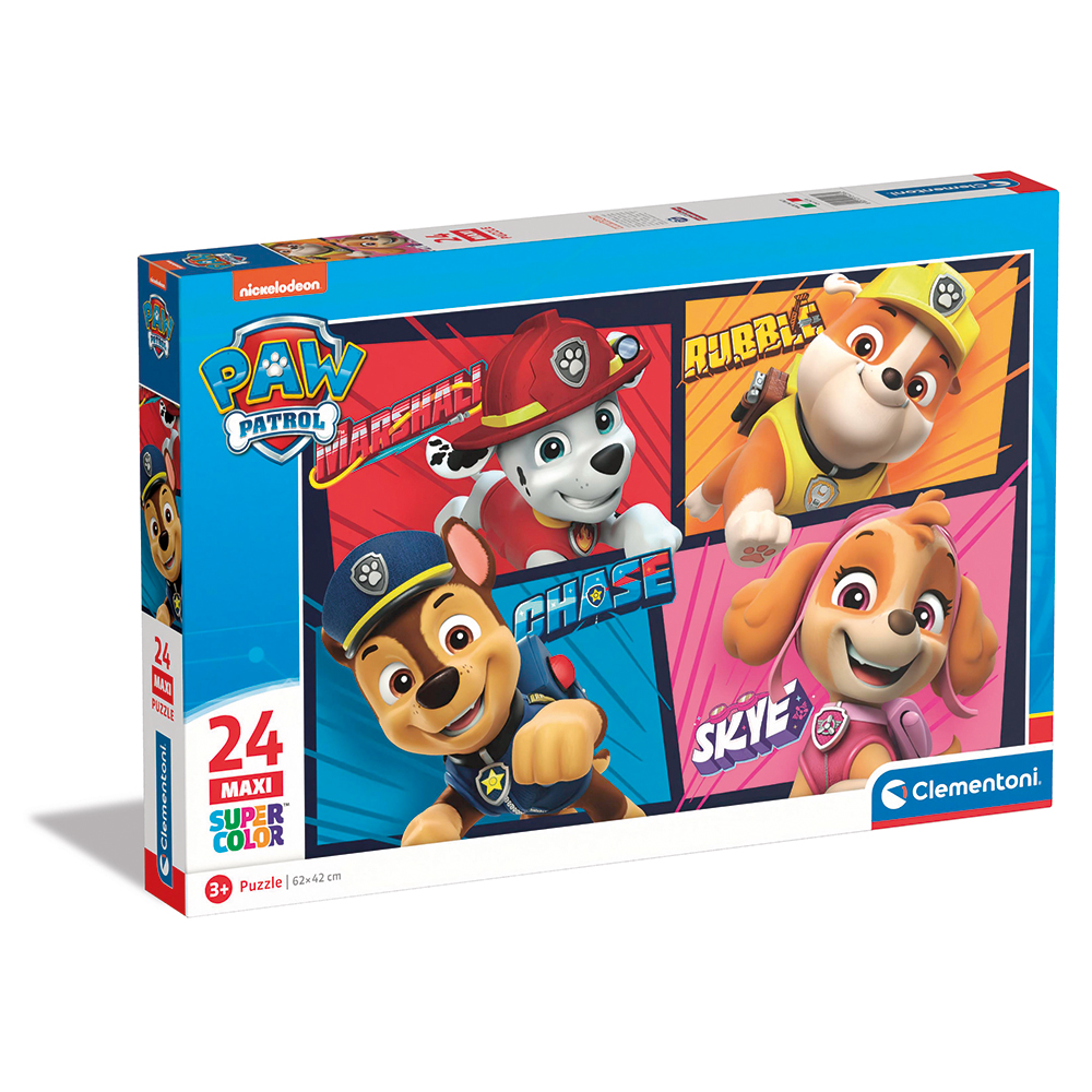 120024238-64302061f960cd5122f24685 Clementoni Παιδικό Παζλ Maxi Supercolor Nickelodeon Paw Patrol 24 τμχ - Image 1