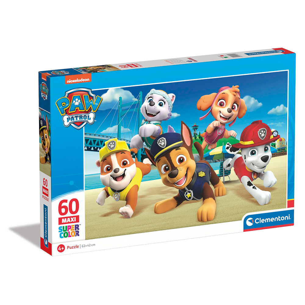 120026591-64302492f960cd5122f24699 Clementoni Παιδικό Παζλ Maxi Supercolor Nickelodeon Paw Patrol 60 τμχ - Image 1