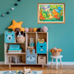 Clementoni Παιδικό Παζλ Maxi Super Color Dinos Happy Oasis 24 τμχ - Image 4