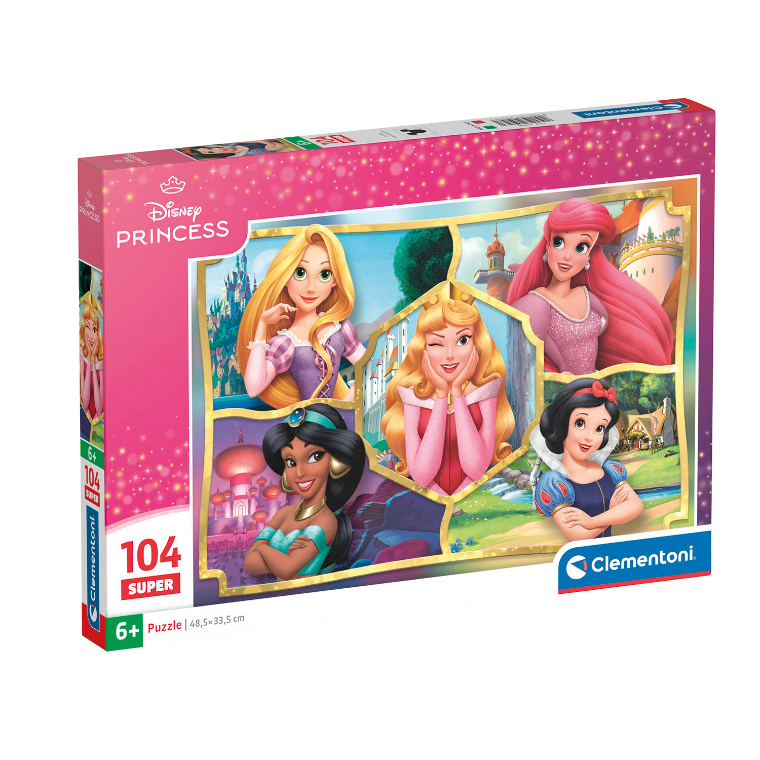 1210-25056-687fa0f5777ee864ff571404_1753196113 Clementoni Παιδικό Παζλ Super Color Disney Princesses 104 τμχ - Image 1