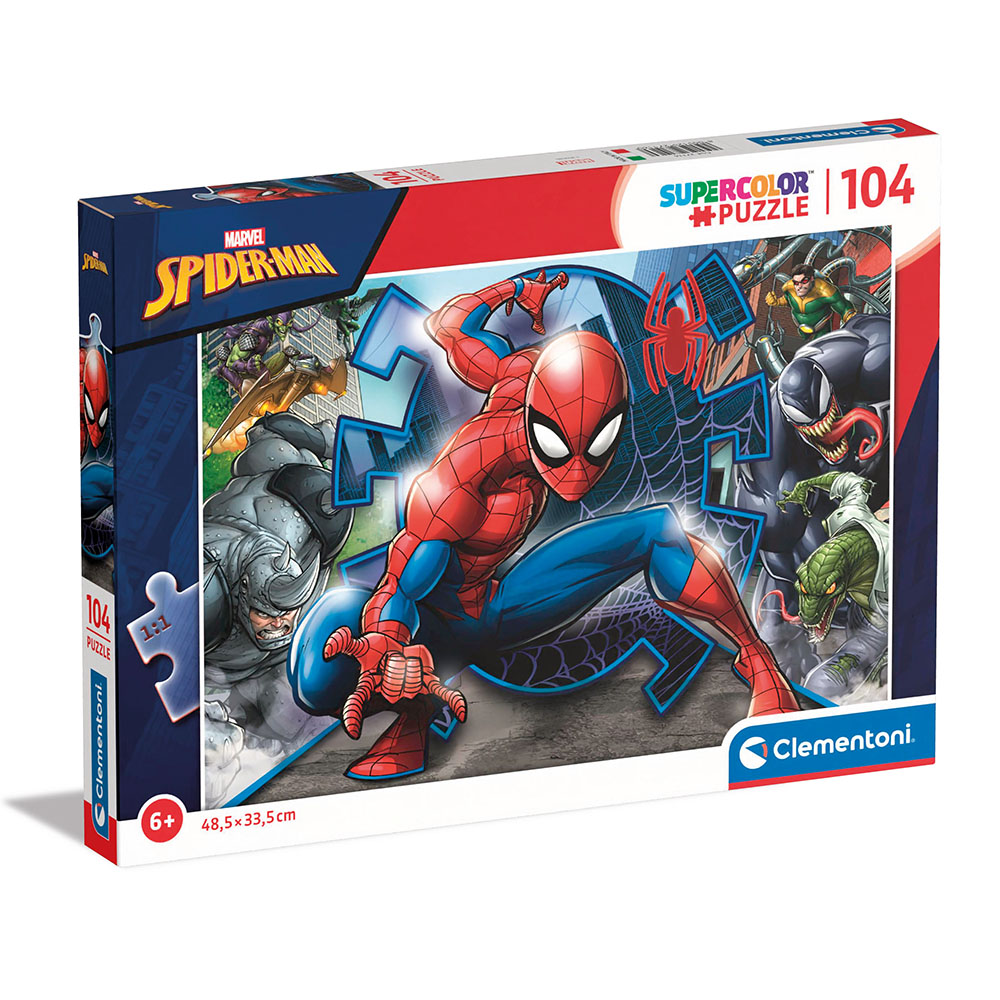 1210-27116-639111c6b350aaa238b1f027 Clementoni Παιδικό Παζλ Super Color SpiderMan 104 τμχ - Image 1