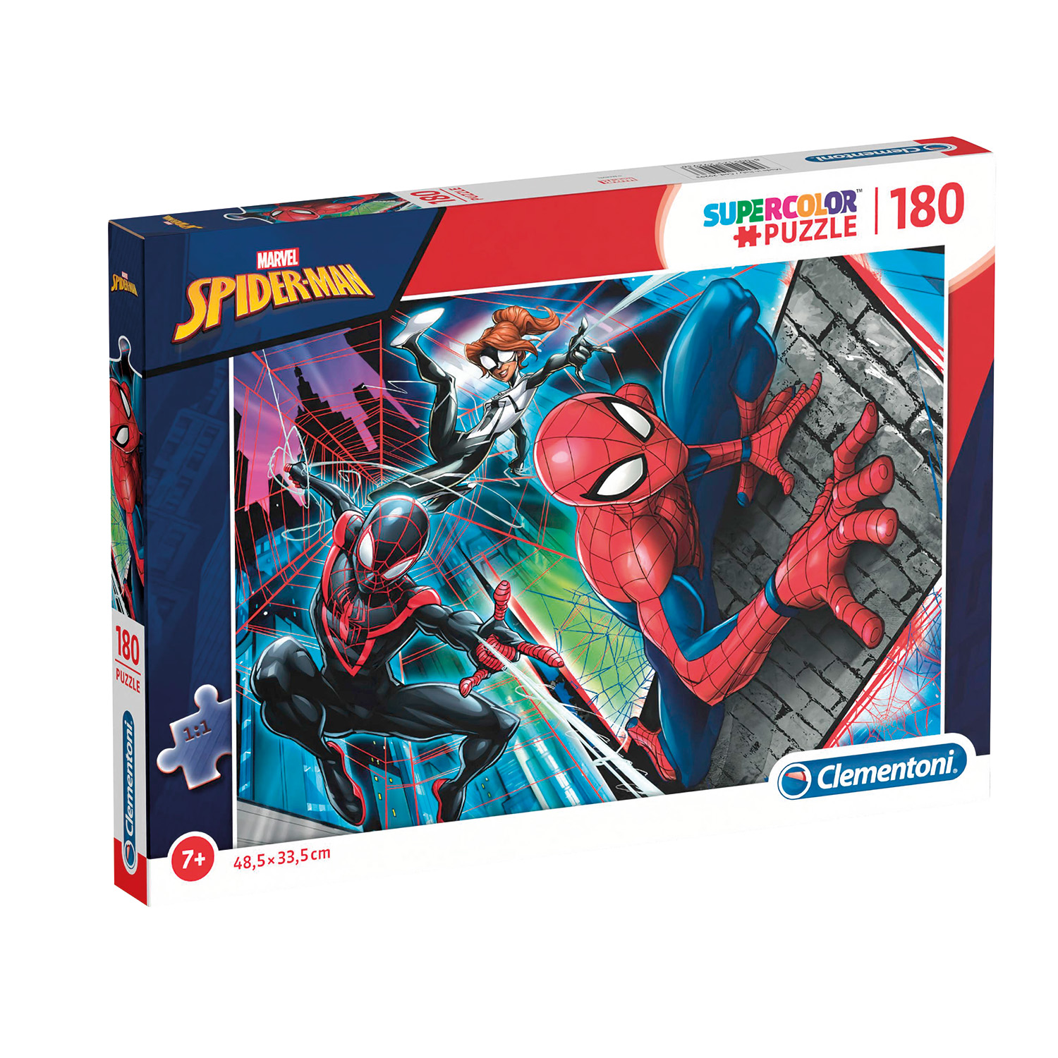 1210-29293-6887823a3d0e531e93bf4a9d_1754269213 Clementoni Παιδικό Παζλ Supercolor Marvel SpiderMan 180 τμχ - Image 1