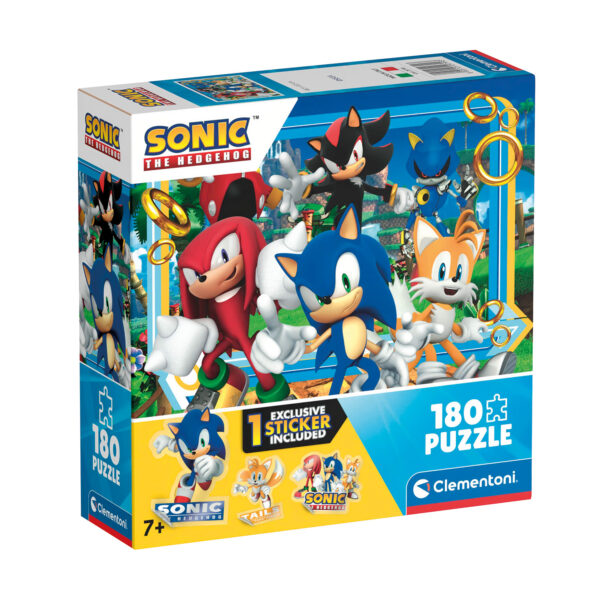 Clementoni Παιδικό Παζλ Supercolor Sonic 180 τμχ
