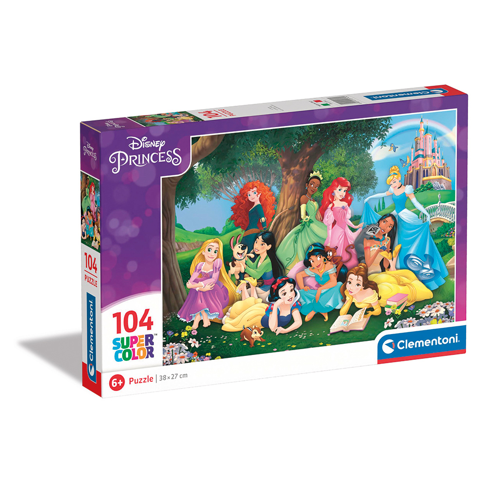 121025743-64301185f960cd5122f24630 Clementoni Παιδικό Παζλ Supercolor Disney Πριγκίπισσες 104 τμχ - Image 1